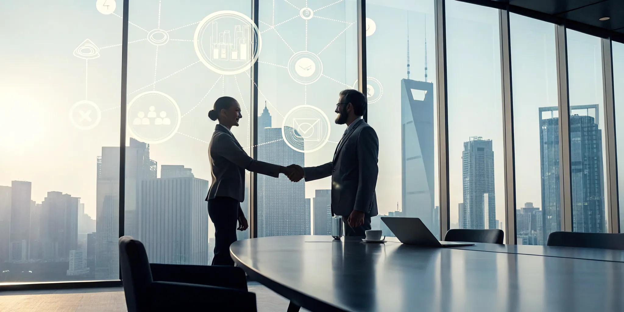 Staffing firm representative meeting with an EOR partner for payroll and compliance support