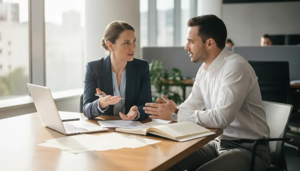 Staffing firm owner reviewing a recruiter back office task workflow